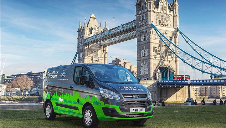 The 20 (PHEV) Transit Custom vans can be charged with mains electricity for zero-emission travel and features on-board combustion engines for longer trips